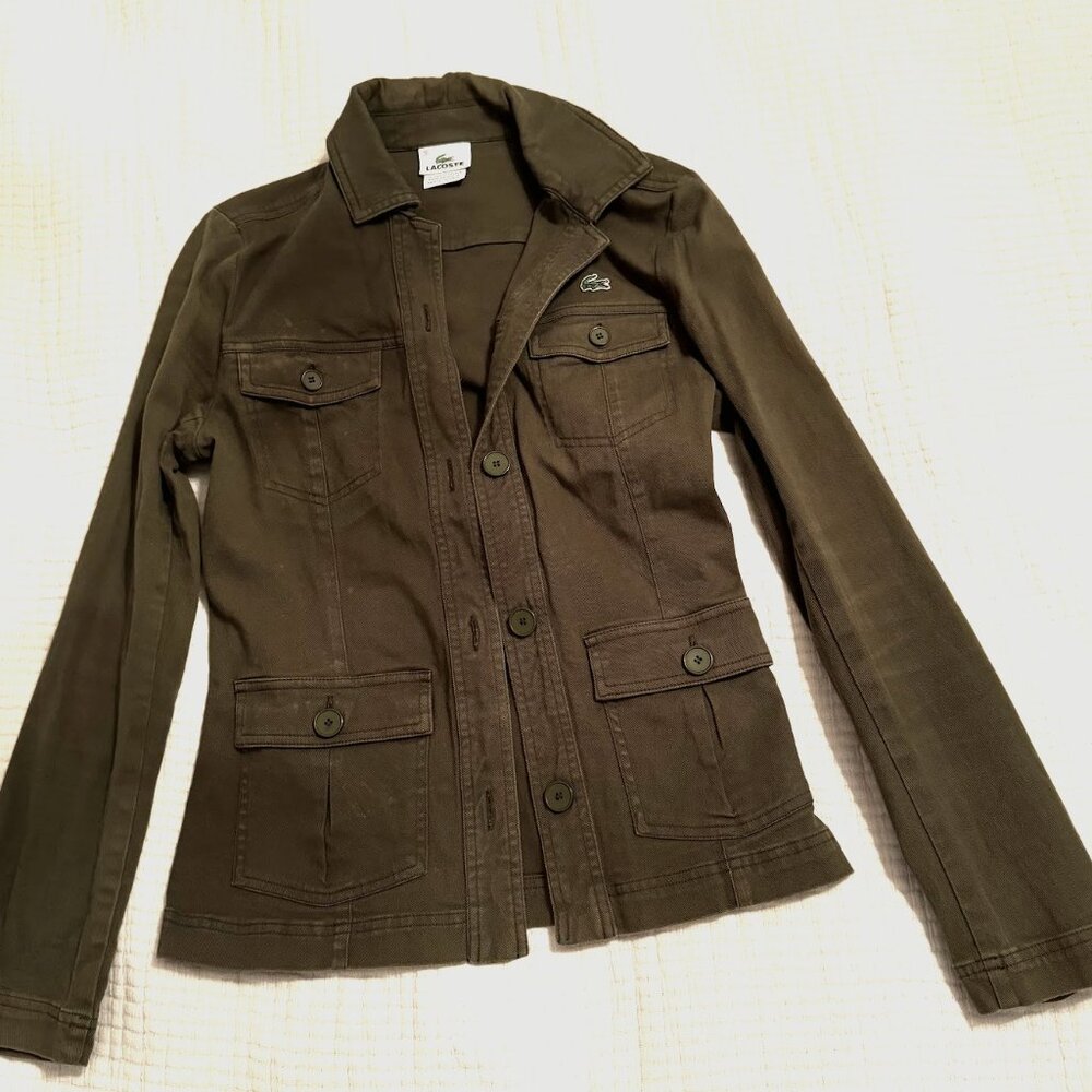 Green Lacoste Jacket